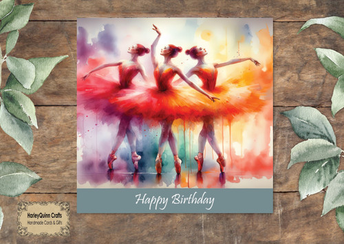 Fem 138 dance birthday card - birthday,