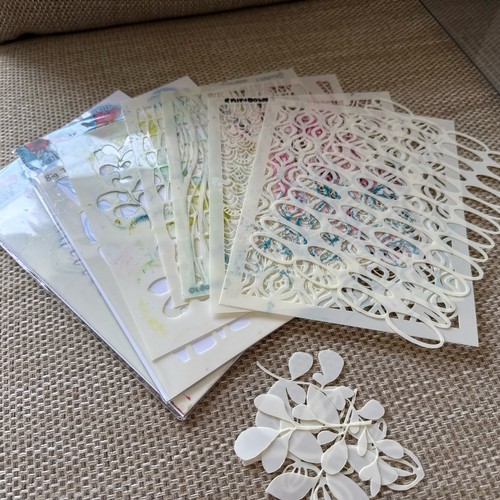 Rubber dance stencils mixed - stencils,