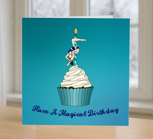 Pole dancing birthday card - dancing,