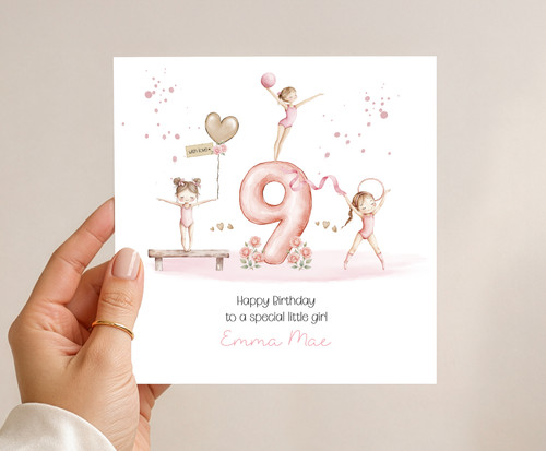 Personalised 9th birthday card - birthday,