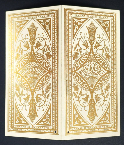 Edwardian dance programme card - edwardian,
