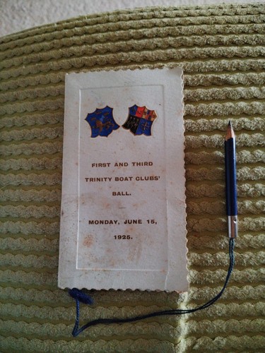 Antique dance card trinity - dance,