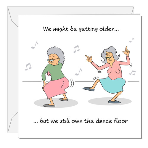 Funny birthday card for female - card,