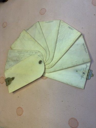 Antique victorian dance card - victorian,
