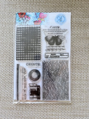 Rubber dance stamp set clear - rubber,