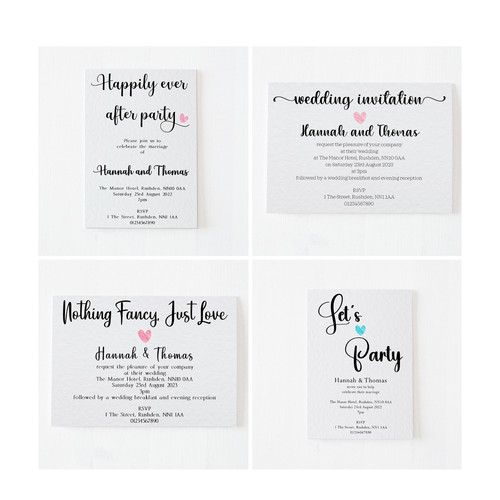 Wedding invitations evening - 10,