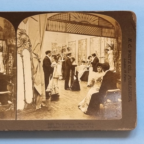 Stereoview card real photo - stereoview,